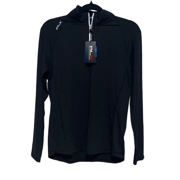NWT Ralph Lauren RLX Long Sleeve Airflow Gold 1/4 Zip Top M - Picture 5 of 5